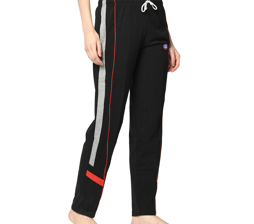 Mack Jonney Black Trackpant For Women's