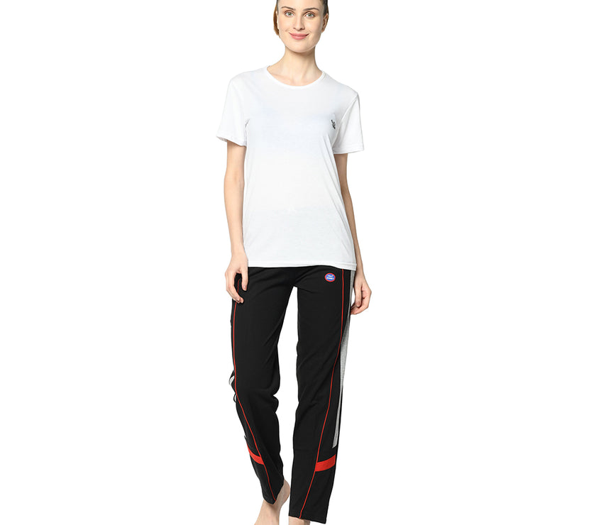 Mack Jonney Black Trackpant For Women's