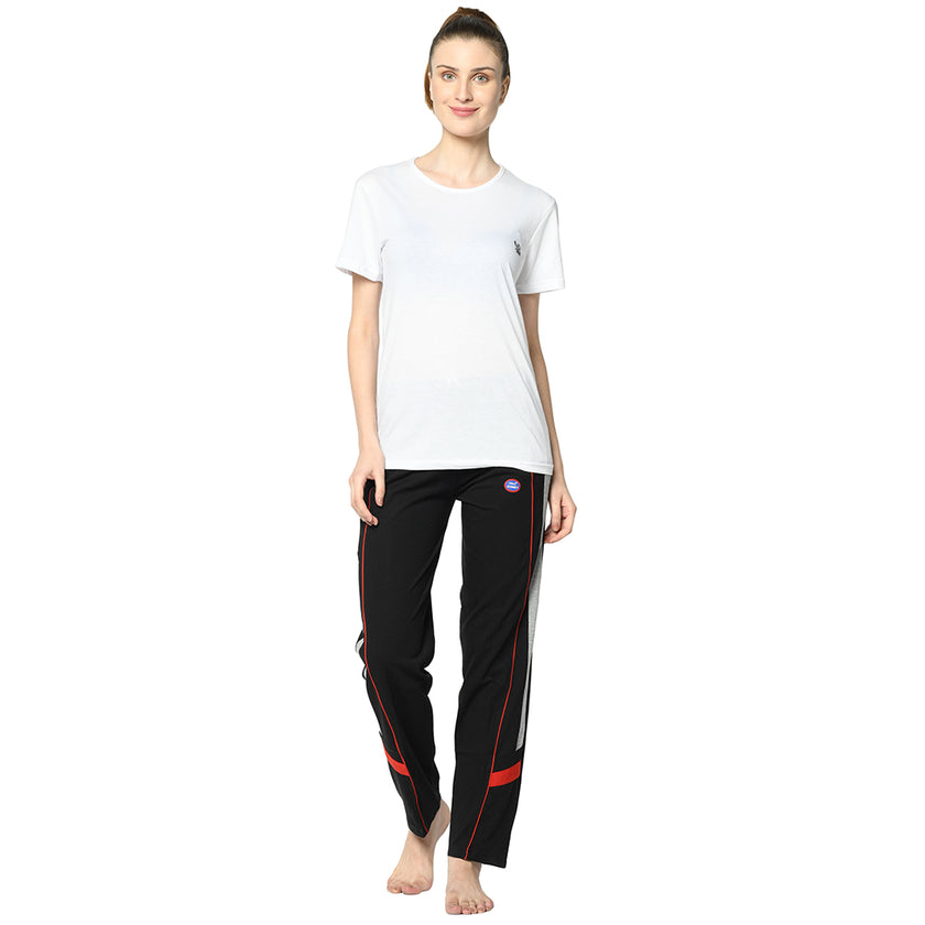 Mack Jonney Black Trackpant For Women's