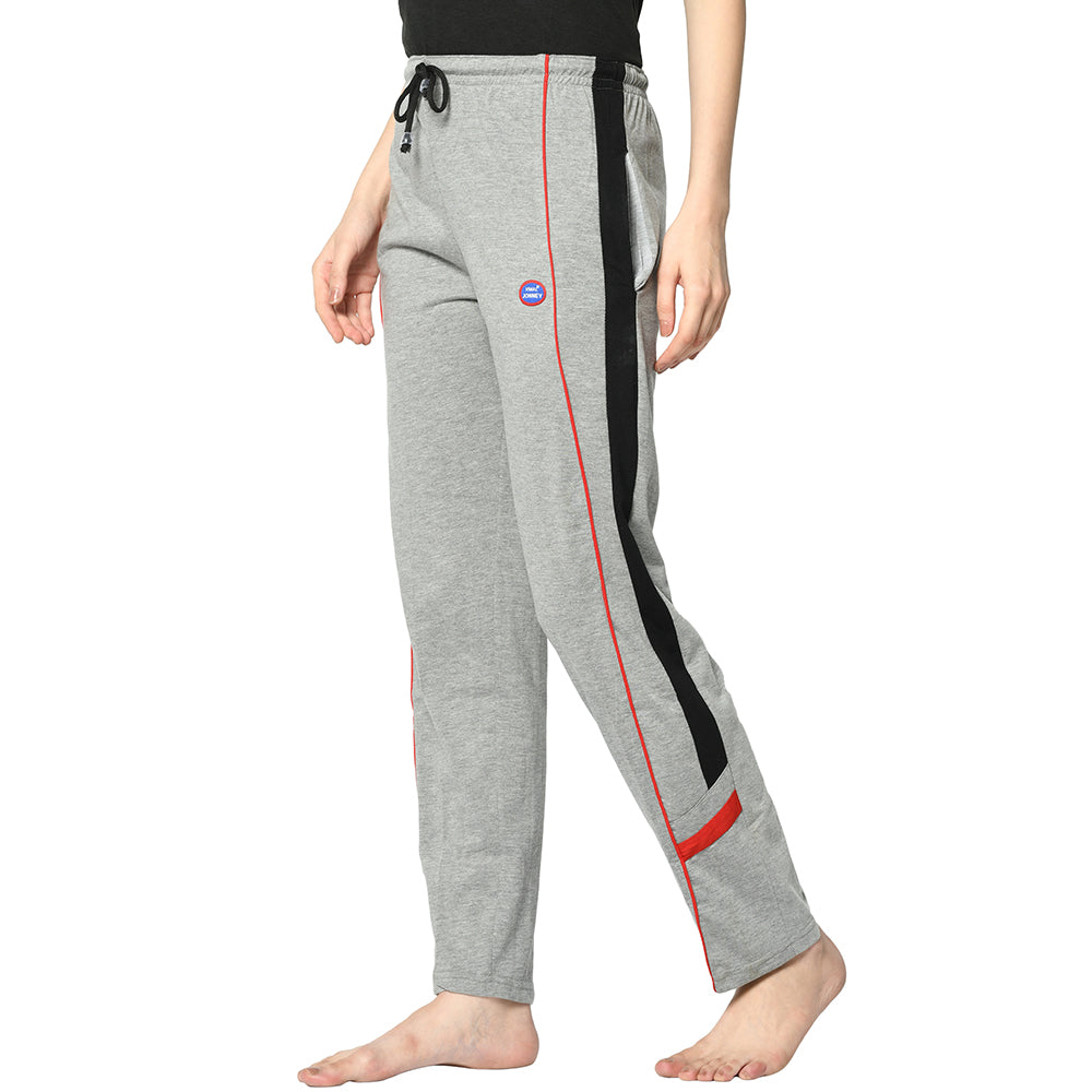 Mack Jonney Grey Trackpant For Women's