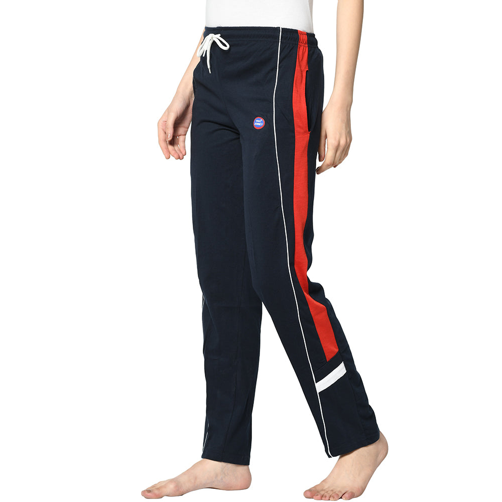 Mack Jonney Blue Trackpant For Women's
