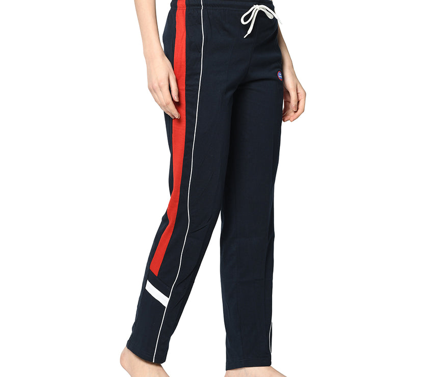 Mack Jonney Blue Trackpant For Women's
