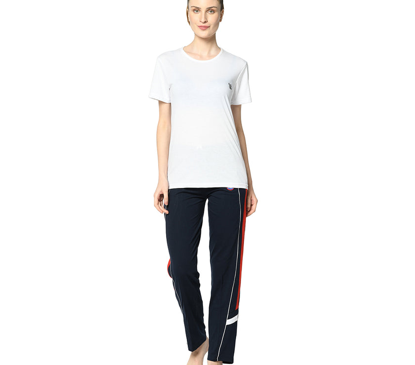 Mack Jonney Blue Trackpant For Women's