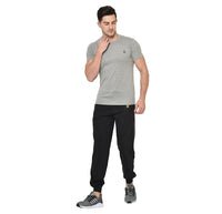 Mack Jonney Black Cotton Trackpant For Men's