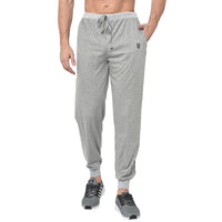 Mack Jonney Grey Cotton Trackpant For Men's