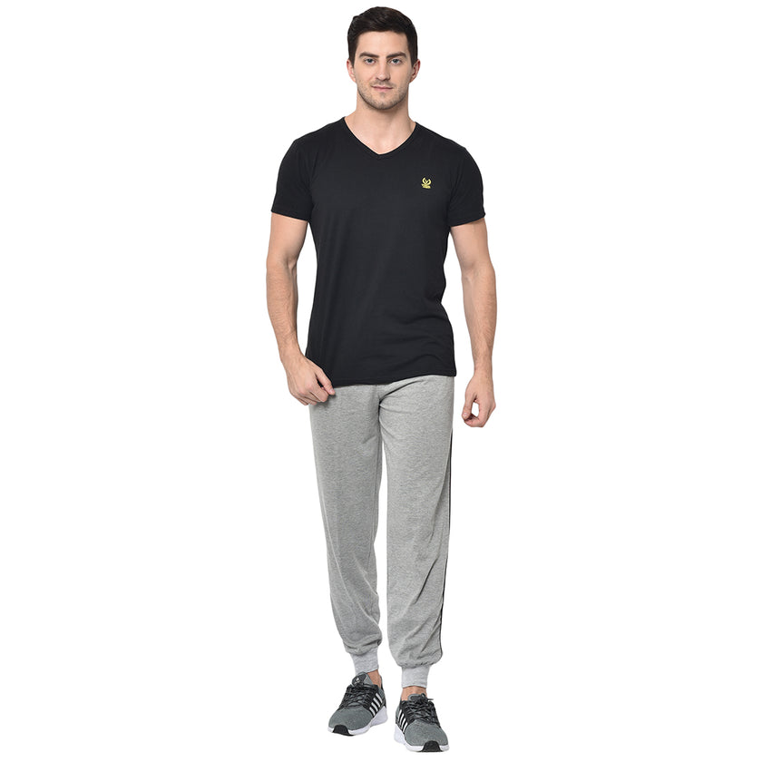 Mack Jonney Grey Cotton Trackpant For Men's