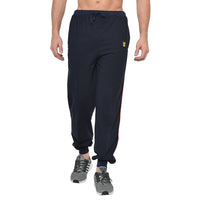 Mack Jonney Dark Blue Cotton Trackpant For Men's