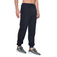 Mack Jonney Dark Blue Cotton Trackpant For Men's