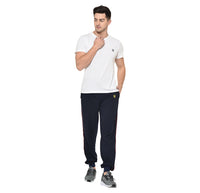 Mack Jonney Dark Blue Cotton Trackpant For Men's