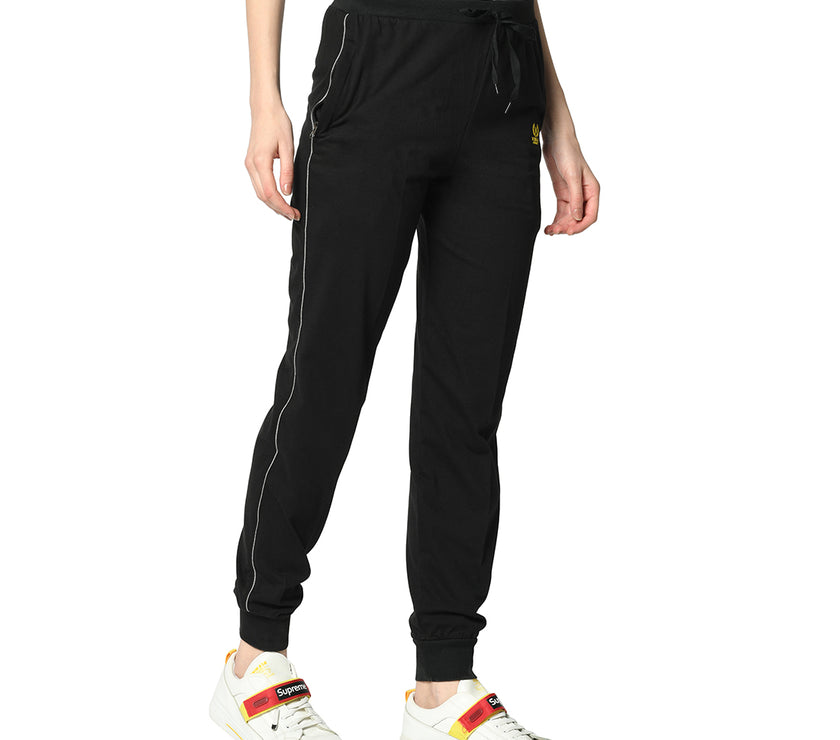 Mack Jonney Black Trackpant For Women's