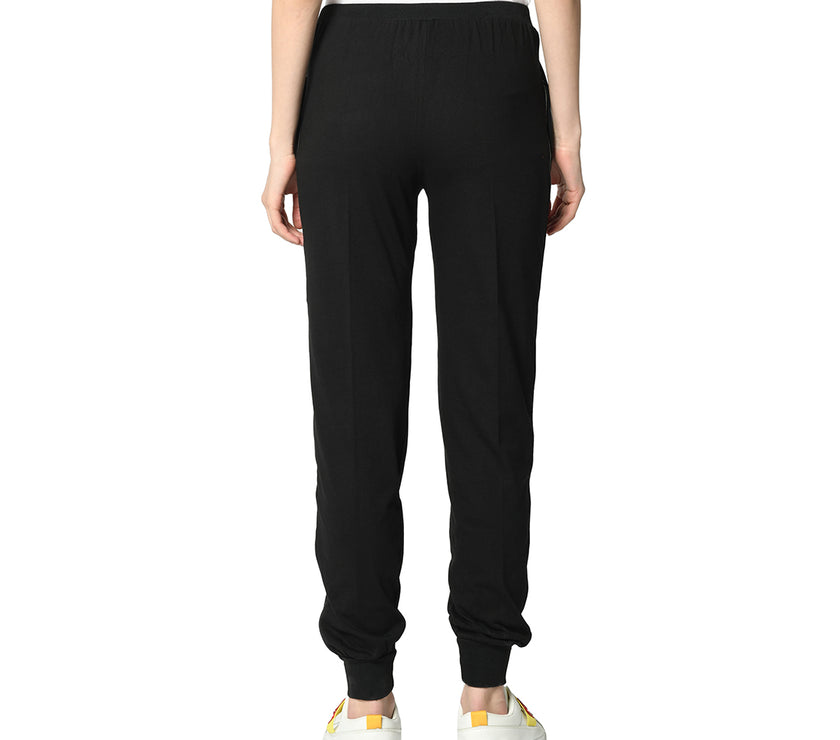 Mack Jonney Black Trackpant For Women's