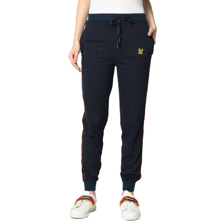 Mack Jonney Blue Trackpant For Women's