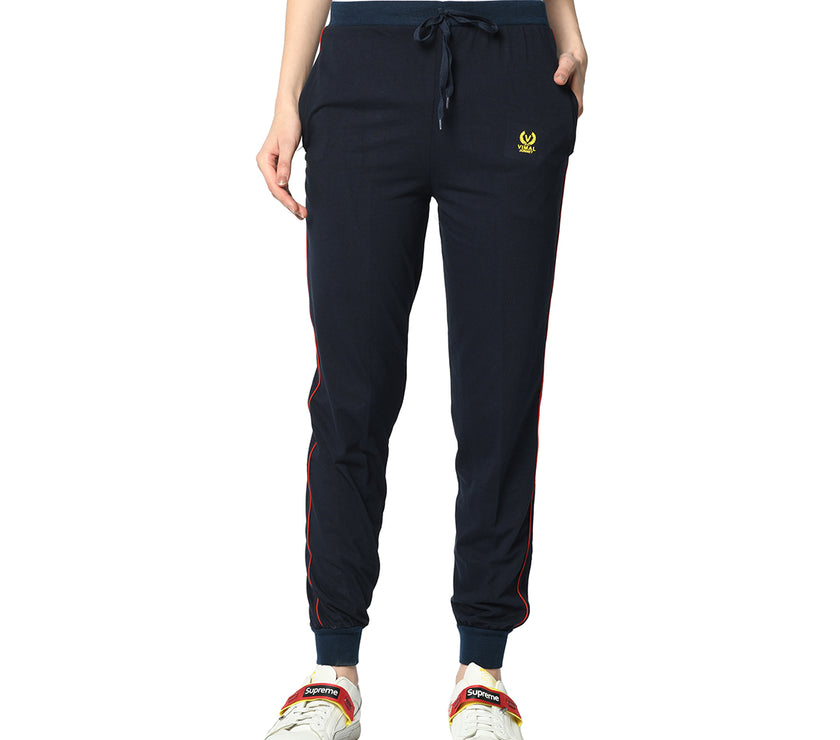 Mack Jonney Blue Trackpant For Women's
