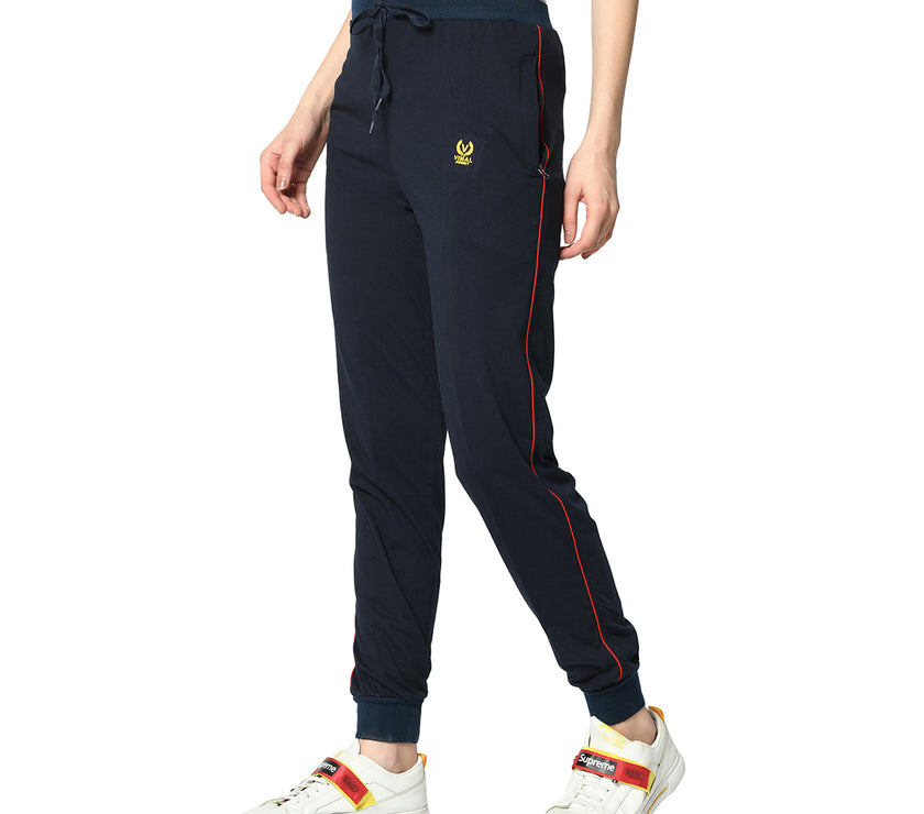 Mack Jonney Blue Trackpant For Women's