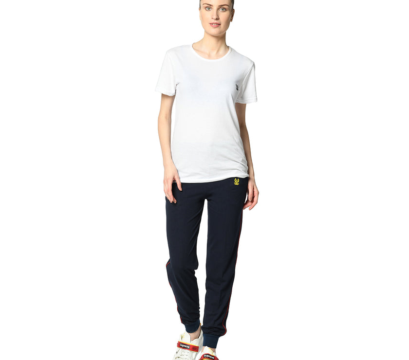 Mack Jonney Blue Trackpant For Women's