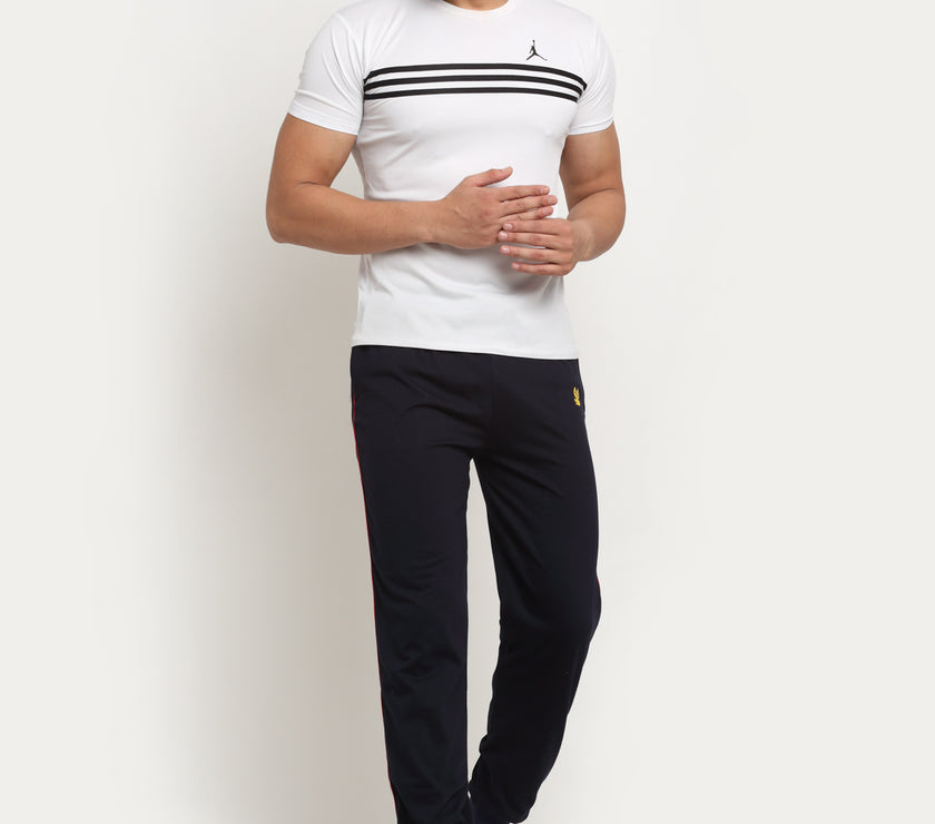 Mack Jonney Regular-Fit Cotton Trackpant for Men