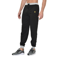 Mack Jonney Black Cotton Trackpant For Men's