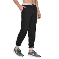 Mack Jonney Black Cotton Trackpant For Men's