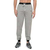 Mack Jonney Grey Cotton Trackpant For Men's