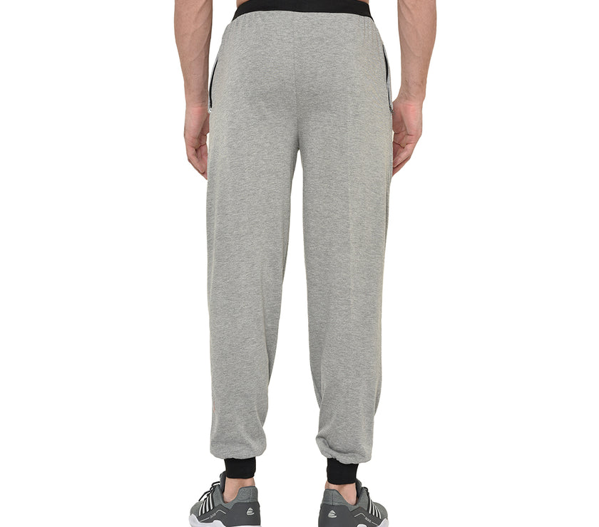 Mack Jonney Grey Cotton Trackpant For Men's
