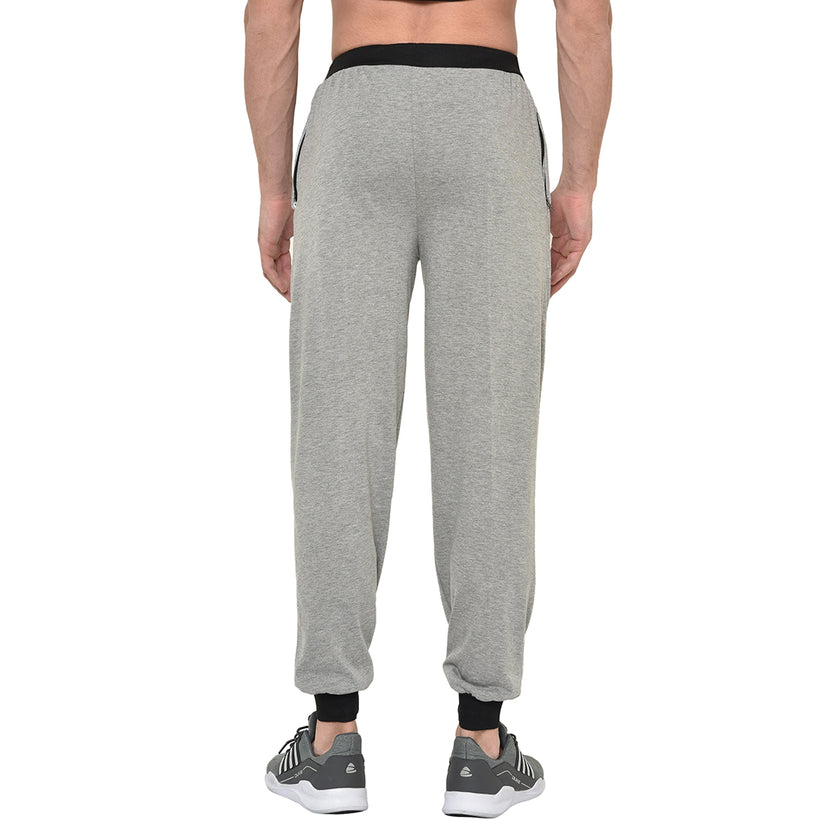 Mack Jonney Grey Cotton Trackpant For Men's