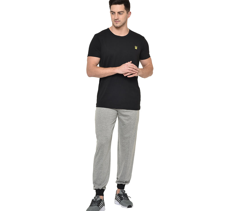Mack Jonney Grey Cotton Trackpant For Men's