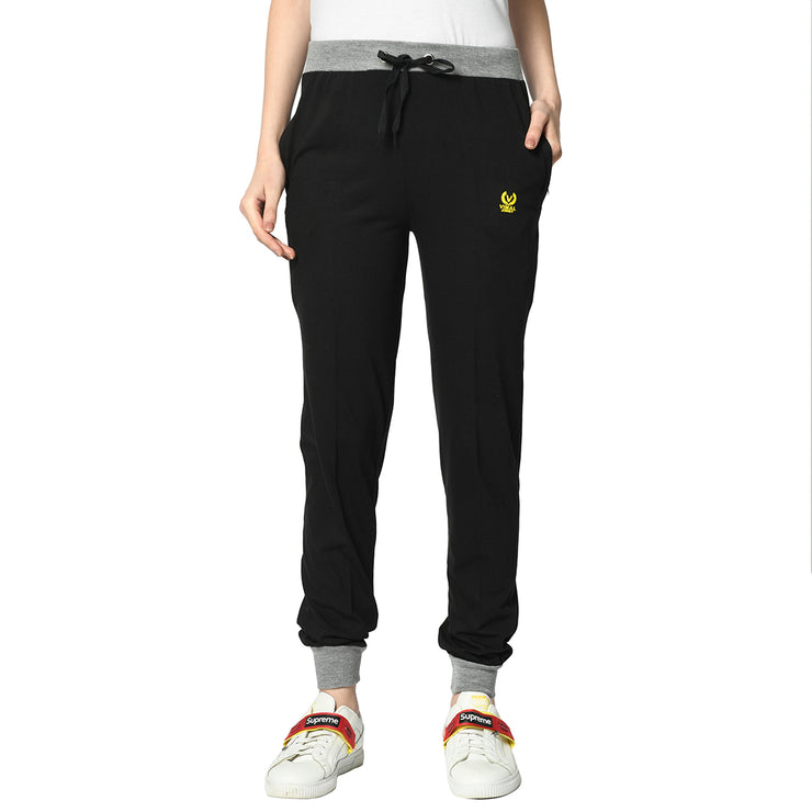 Mack Jonney Black Trackpant For Women's