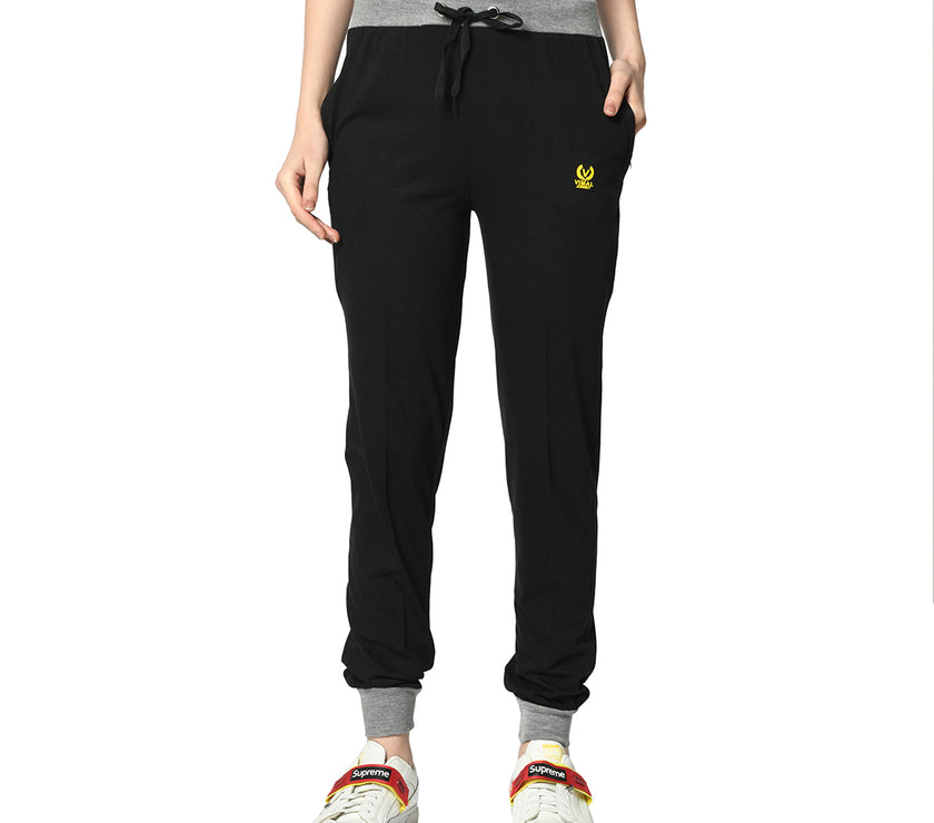 Mack Jonney Black Trackpant For Women's
