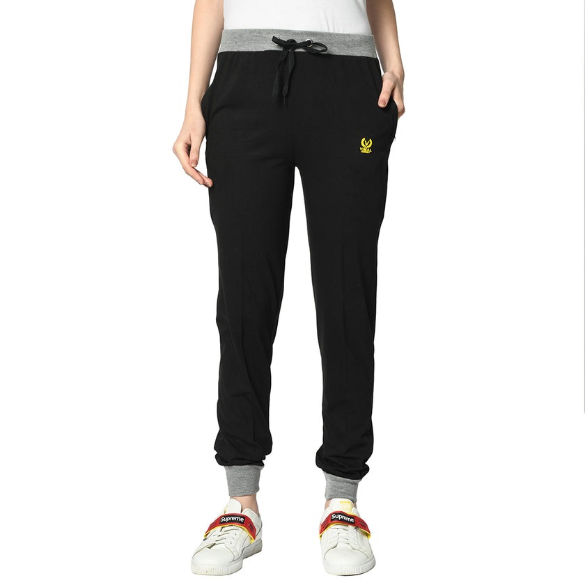 Mack Jonney Black Trackpant For Women's
