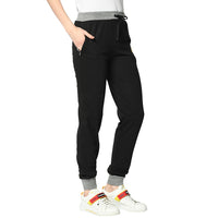 Mack Jonney Black Trackpant For Women's