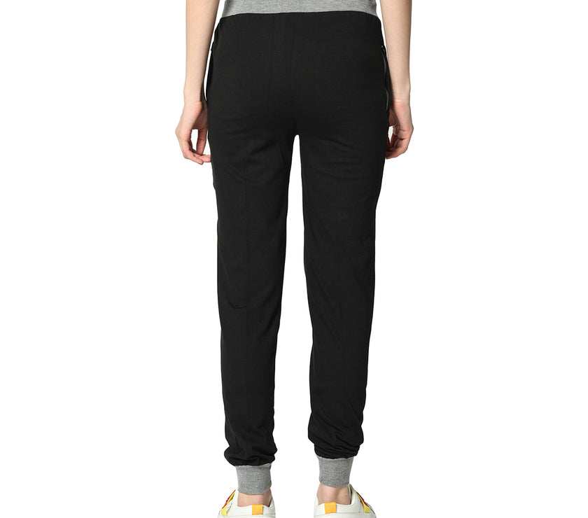 Mack Jonney Black Trackpant For Women's