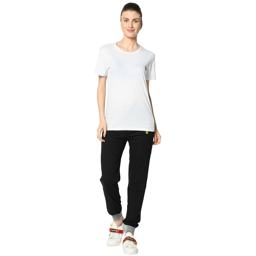 Mack Jonney Black Trackpant For Women's