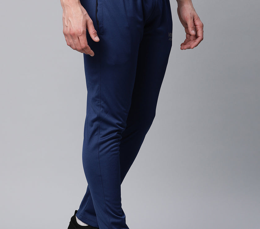 Mack Jonney Dryfit Polyster Lycra Solid Blue Trackpant for Men