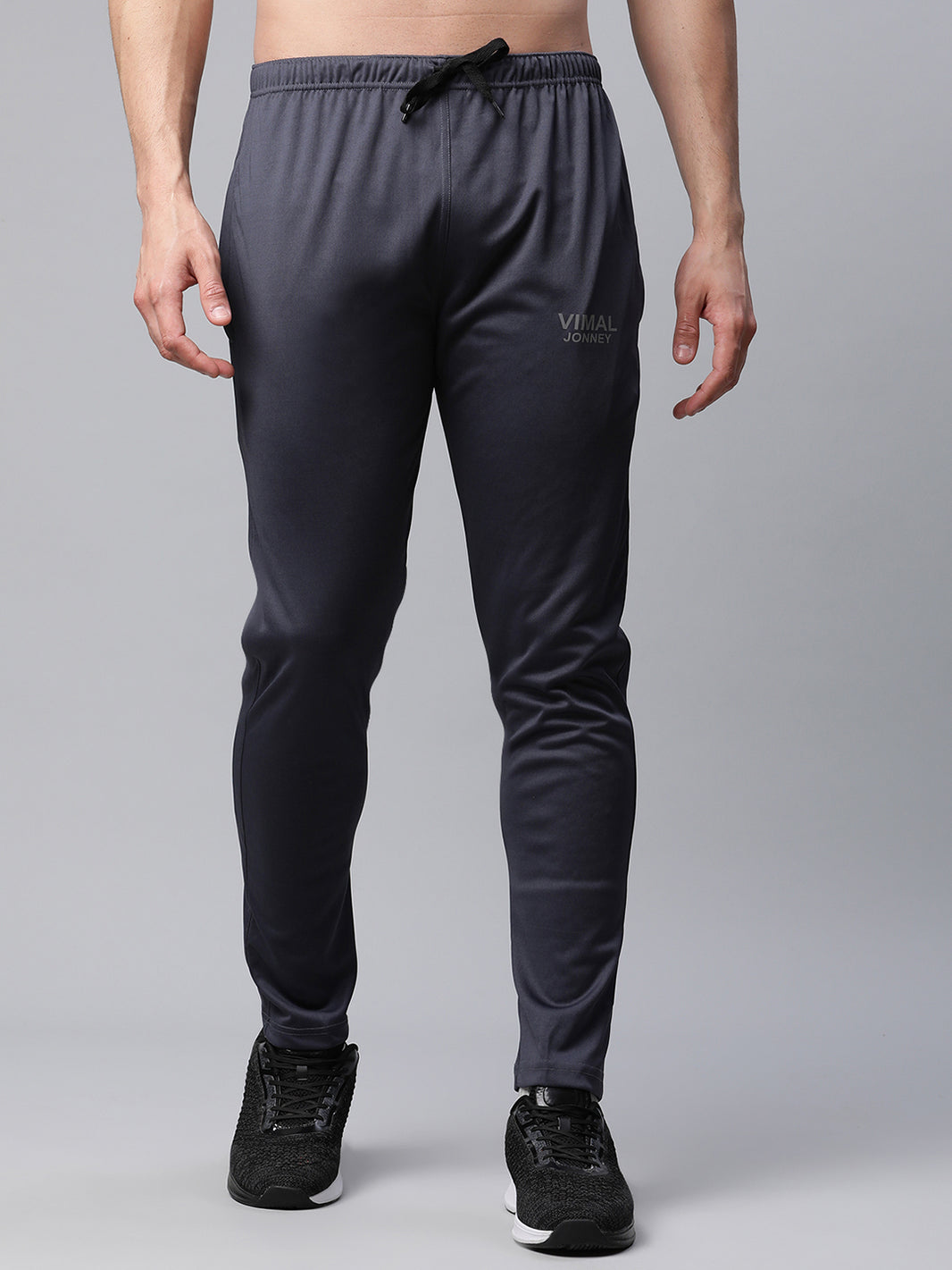Mack Jonney Dryfit Polyster Lycra Solid Grey Trackpant for Men