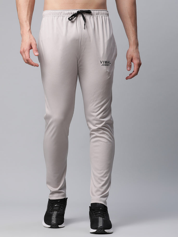 Mack Jonney Dryfit Polyster Lycra Solid Light Grey Trackpant for Men
