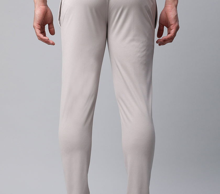 Mack Jonney Dryfit Polyster Lycra Solid Light Grey Trackpant for Men