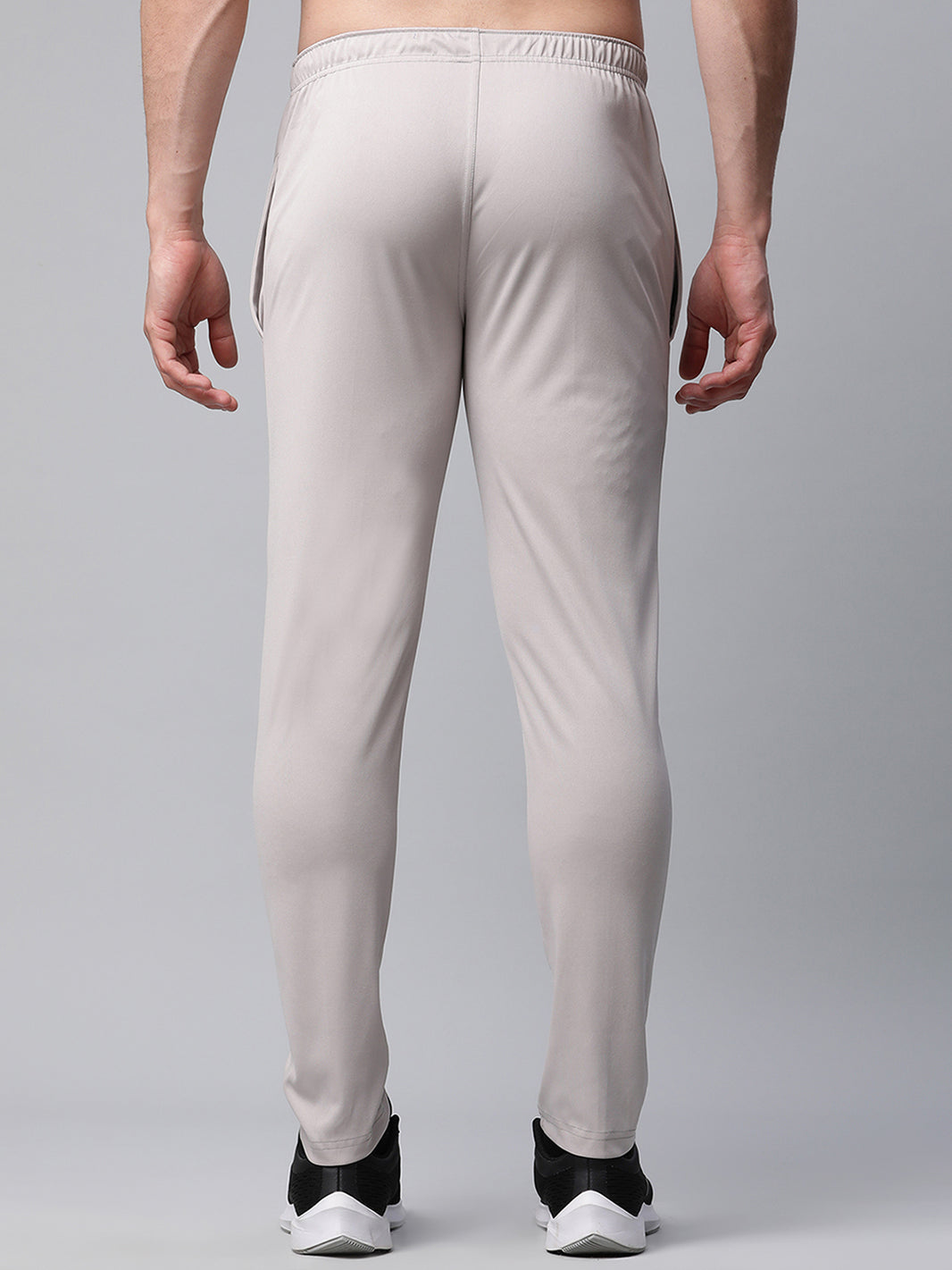 Mack Jonney Dryfit Polyster Lycra Solid Light Grey Trackpant for Men
