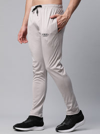 Mack Jonney Dryfit Polyster Lycra Solid Light Grey Trackpant for Men