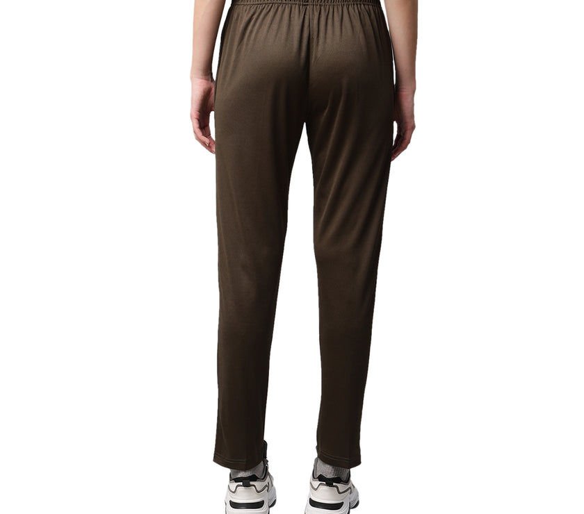 Mack Jonney Dryfit Solid Olive Trackpant for Women