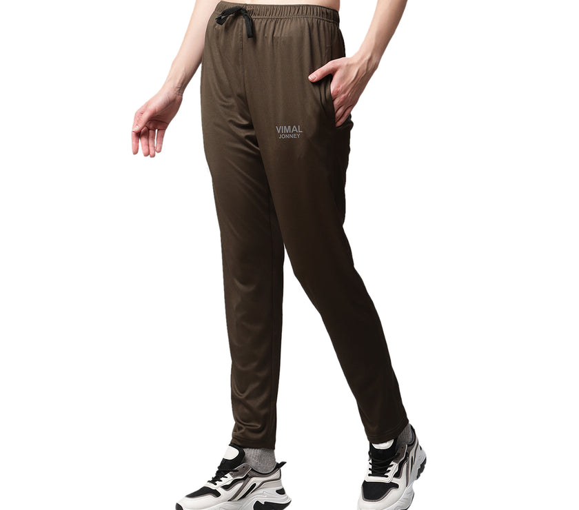 Mack Jonney Dryfit Solid Olive Trackpant for Women