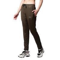 Mack Jonney Dryfit Solid Olive Trackpant for Women
