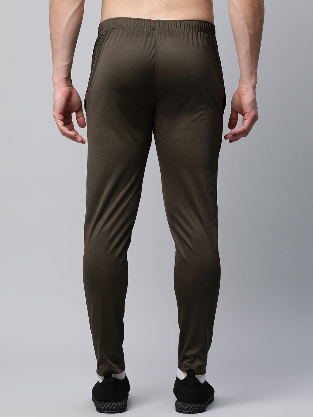 Mack Jonney Dryfit Polyster Lycra Solid Olive Trackpant for Men