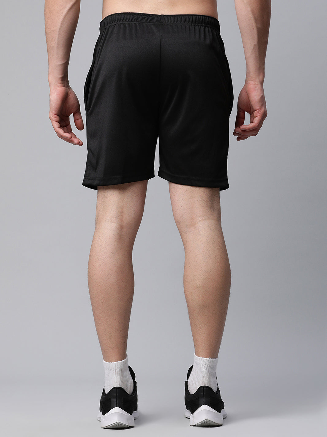 Mack Jonney Dryfit Solid Black Shorts for Men