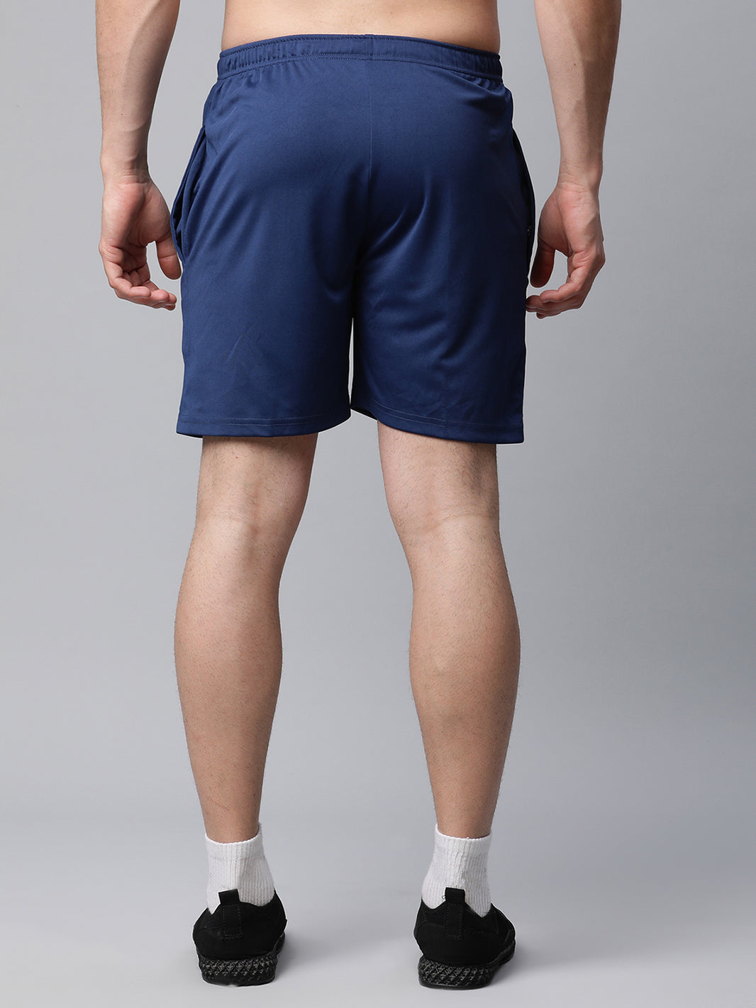 Mack Jonney Dryfit Solid Blue Shorts for Men