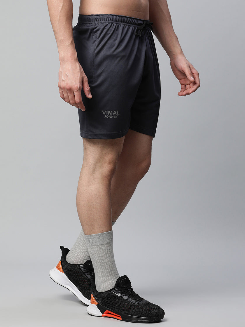 Mack Jonney Dryfit Solid Grey Shorts for Men