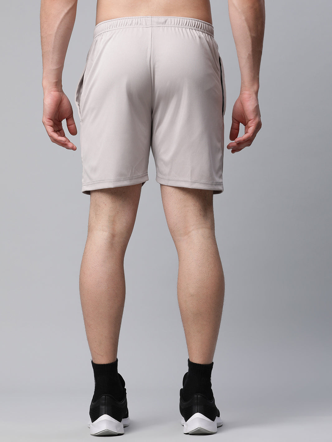 Mack Jonney Dryfit Solid Light Grey Shorts for Men