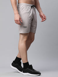 Mack Jonney Dryfit Solid Light Grey Shorts for Men