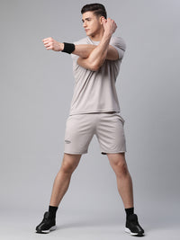 Mack Jonney Dryfit Solid Light Grey Shorts for Men
