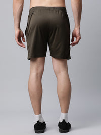 Mack Jonney Dryfit Solid Olive Shorts for Men