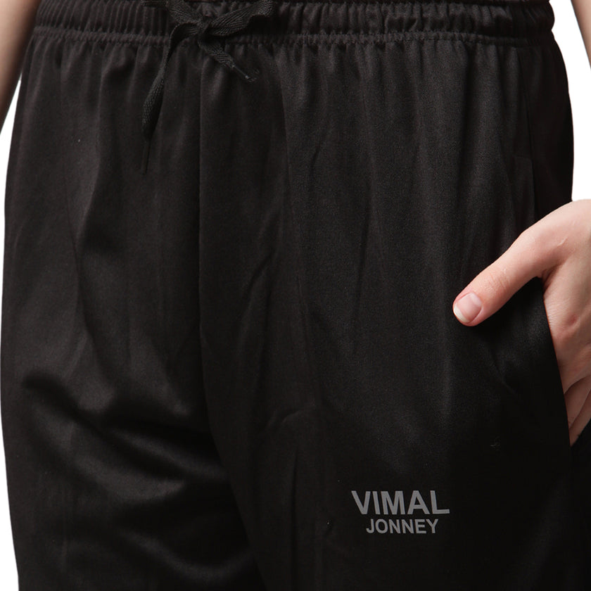 Mack Jonney Dryfit Solid Black Capri for Women